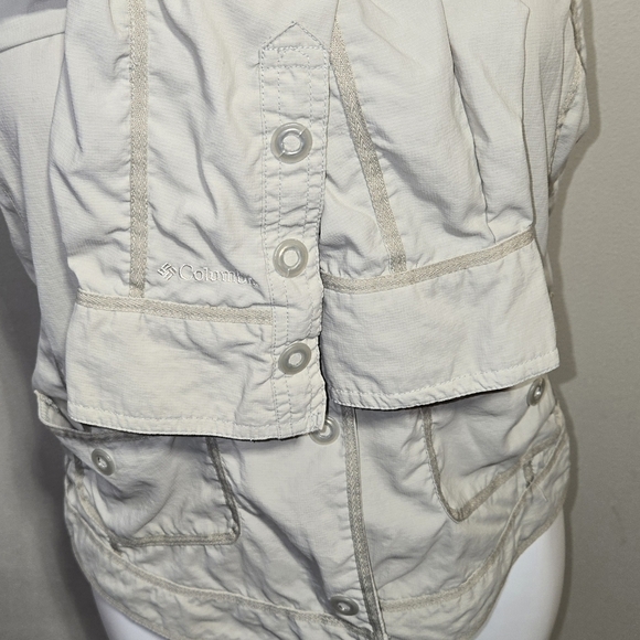 Columbia Titanium Omni Dry Beige Long Sleeve Lightweight Shirt Women's Size Med - Picture 5 of 7
